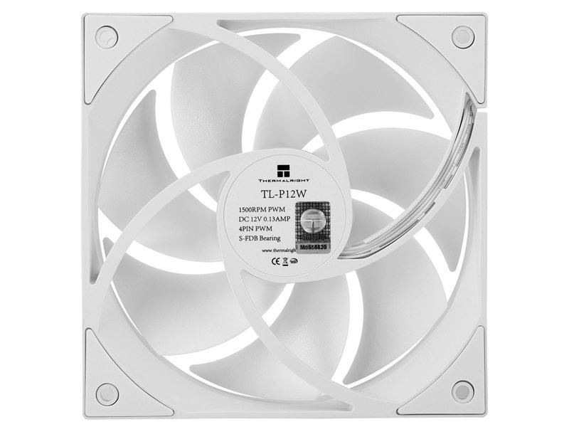 Thermalright Вентилятор TL-P12W / 120mm PWM / TRTLP12W