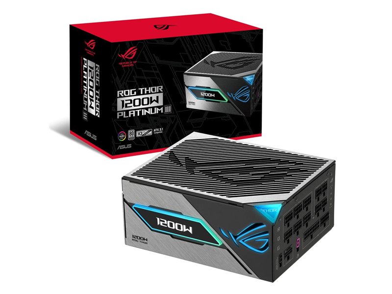 Блок питания ASUS ПК ROG-THOR-1200P3-GAMING
