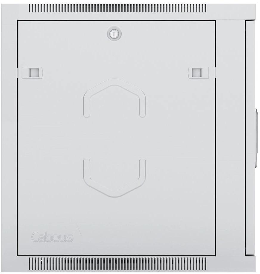 Шкаф коммутационный Cabeus (SH-05F-15U60/60-R) настенный 15U 600x600мм пер.дв.стекл 50кг серый 540мм 32кг 220град. 769мм IP20 сталь