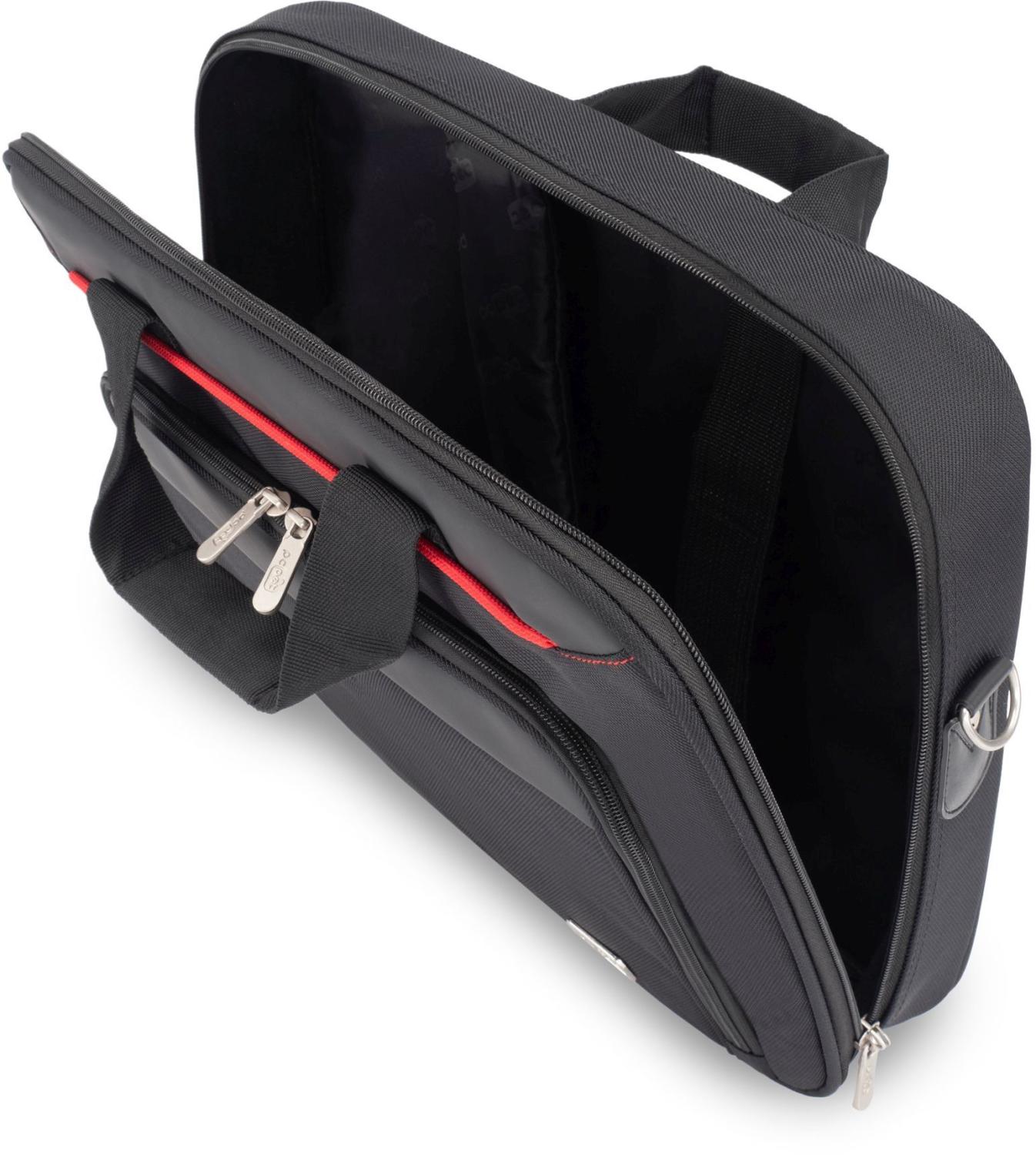 Сумка для ноутбука 15.6" PC Pet PCP-A9015BK черный/красный нейлон