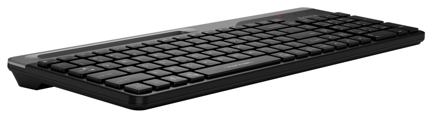 Клавиатура A4Tech FBK25 черный/серый USB беспроводная BT/Radio slim Multimedia (FBK25 BLACK)