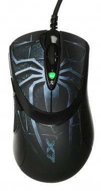 Мышь A4Tech Oscar Editor XL-747H рисунок/голубой лазерная 3600dpi USB 6but (XL-747H (BLUE SPIDER))