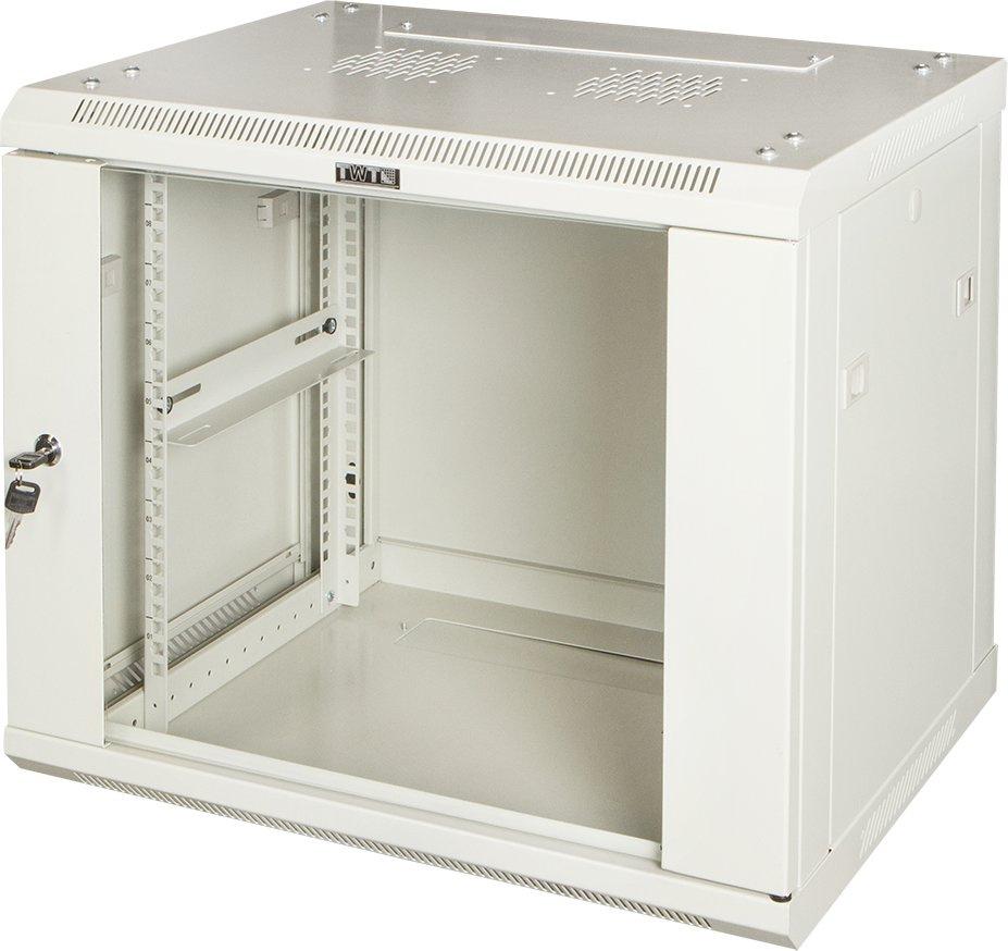Шкаф коммутационный Lanmaster PRO (TWT-CBWPG-12U-6X4-GY) настенный 12U 600x450мм пер.дв.стекл 60кг серый 350мм 635мм IP20 металл