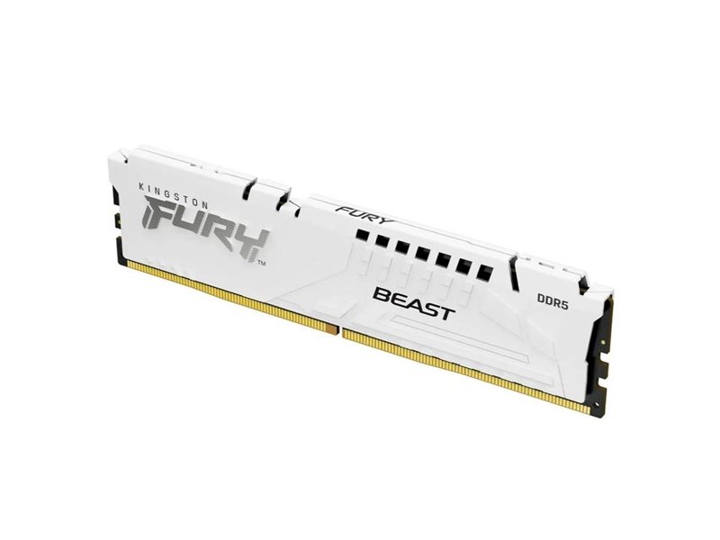Память оперативная/ Kingston 16GB 6400MT/s DDR5 CL32 DIMM FURY Beast White EXPO
