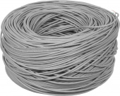 Кабель информационный Lanmaster TWT-5EUTP кат.5E UTP 4 пары 24AWG PVC внутренний 305м серый