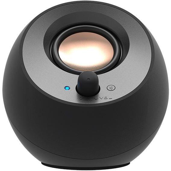 Колонки Creative Pebble V3 MF1700 2.0 черный 8Вт BT портативные