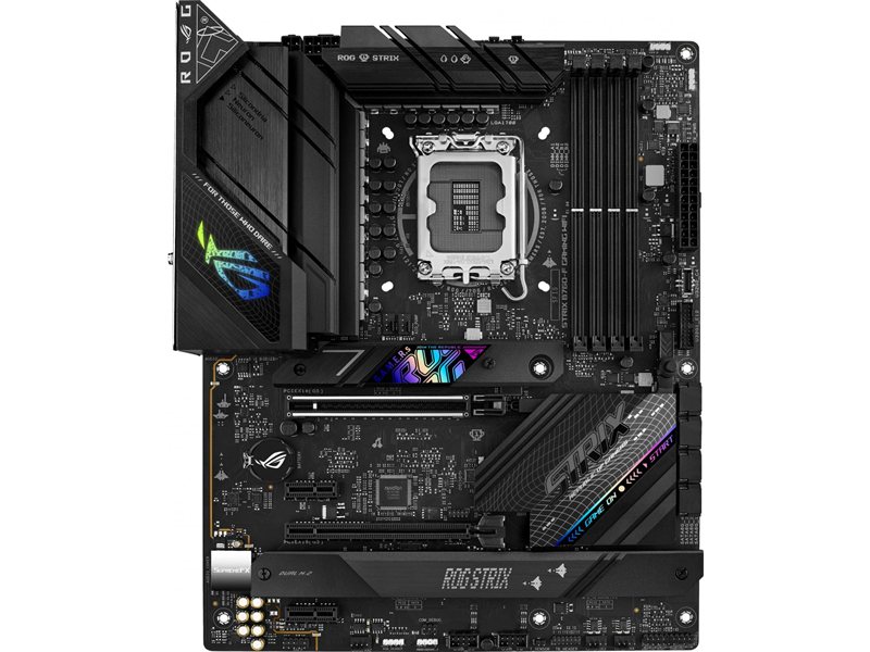 Материнская плата ASUS ROG STRIX B760-F GAMING WIFI LGA1700 ATX 4xDDR5 2xPCIEx16 2xPCIEx1 3xM.2 USB-C DP HDMI 2.5GLAN Wi-Fi 6E