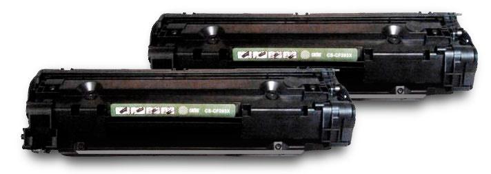 Картридж лазерный Cactus CS-CF283AD черный двойная упак. (1500стр.) для HP LJ Pro M125nw/M127fw с чипом