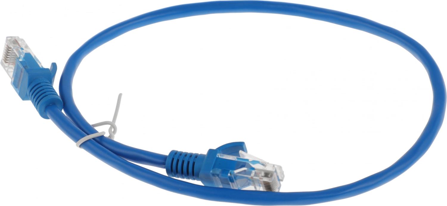 Патч-корд Cablexpert PP12-0.5M/B 1000Гбит/с UTP 4 пары cat.5E CCA molded 0.5м синий RJ-45 (m)-RJ-45 (m)