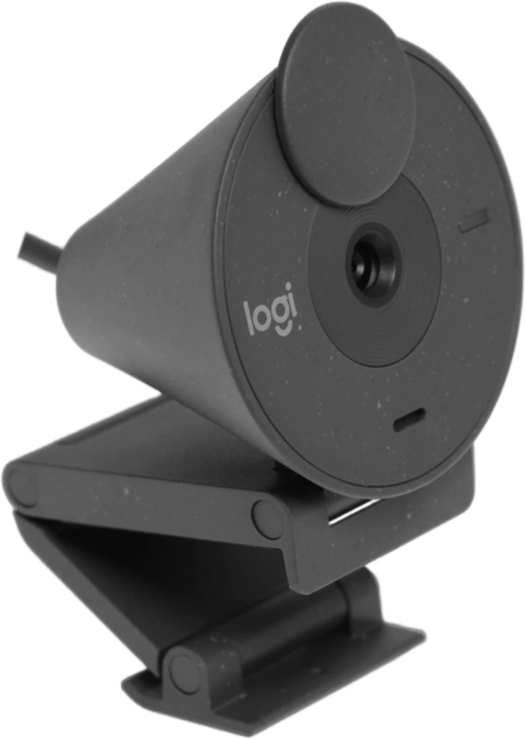 Камера Web Logitech HD Webcam Brio 300 черный 2Mpix (1920x1080) USB Type-C с микрофоном (960-001438)