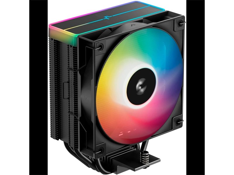 Устройство охлаждения(кулер) Deepcool AG400 Bk V2 ARGB Soc-AM5/AM4/1200/1700/1851 черный 4-pin 31.6dB Al+Cu 220W 643gr Ret (R-AG400-BKAMMN-GJD)