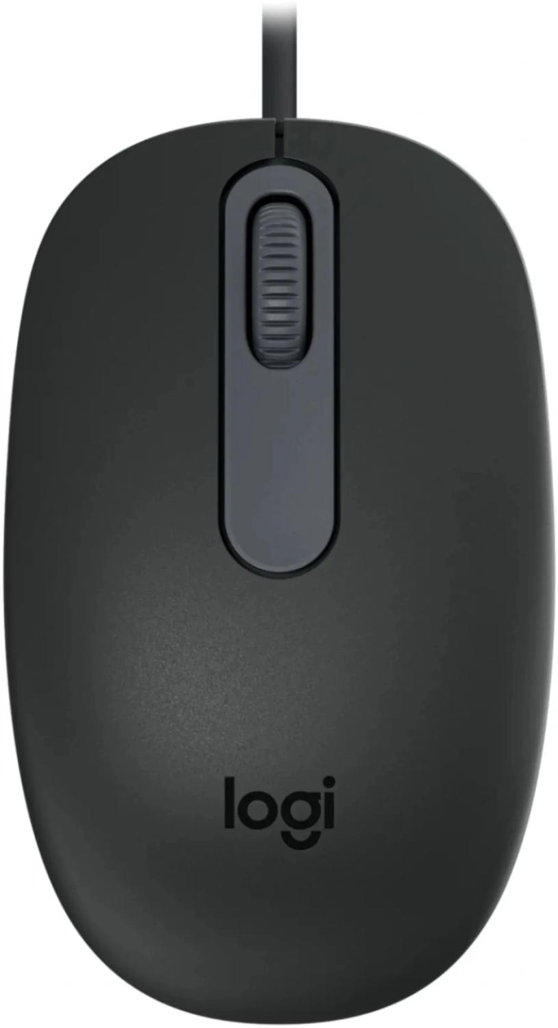 Мышь Logitech M86 черный оптическая 8000dpi USB для ноутбука 2but (910-007661)