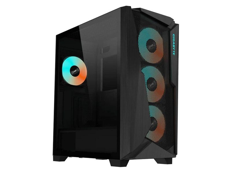 Корпус Gigabyte C301 Glass MidTower, ATX, USB-C x1, USB3.0 x2, Audio I/O, GPU:400mm, Black, TG