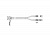 Кабель DiliVing DLMC74-8871 Cable MCIO x8 74P (прямой Straight Type)  -TO-  2x Slimline SAS x4 38P (SFF8654, прямой Straight Type) , 85 Ohm, L:80cm