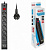 Сетевой фильтр Buro BU-SP1.8_USB_2A-B 1.8м (6 розеток) черный (коробка)