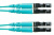 Патч-корд Panduit FX2ELLNLNSNM003 2x50/125 OM3 LC дуплекс-LC дуплекс 3м LSZH аквамарин