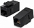 Адаптер Cabeus CA-KJ-8P8C-C5E проходн. Keystone RJ45 1 кат.5E UTP бронз. черн.