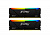 Модуль памяти Kingston 32GB DDR4 3200MHz DIMM FURY Beast Black RGB XMP kit 2x16Gb, CL16, 288-pin  1.35V  Non-ECC