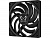 Кулер для корпуса/ Case Cooler Scythe Wonder Tornado 120 Slim (120x120x15mm, 4-pin PWM, 34.31CFM, 26.36dBA, 2000RPM, Black)