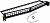 Патч-панель наборная Lanmaster LAN-PPAR24OK-UTP 19" 1U 24xRJ45 UTP